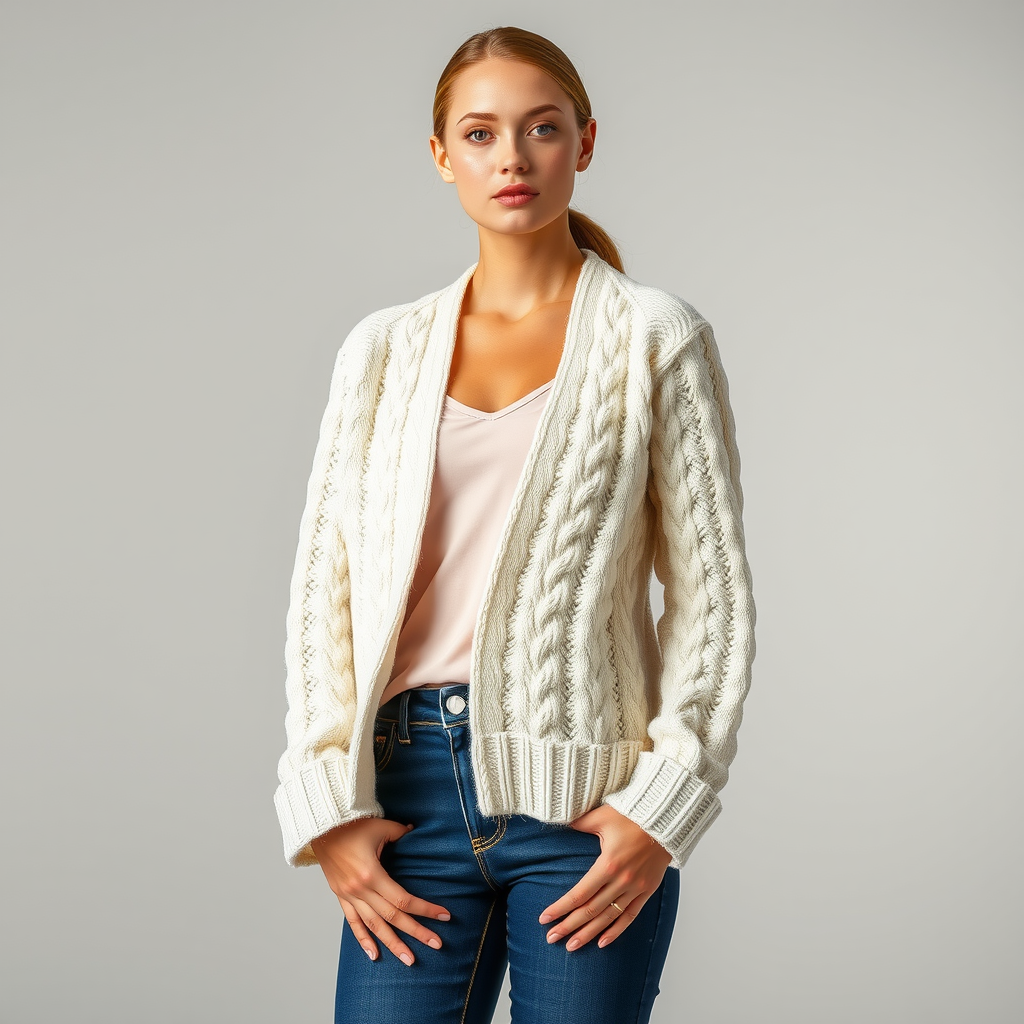 Cable-knitCardigan